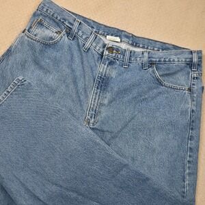 Carhartt B17 Relaxed Fit Jeans Mens 44x30 Blue Denim Traditional Fit Work Pants